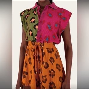 NWT FARM Rio Leopard Romper